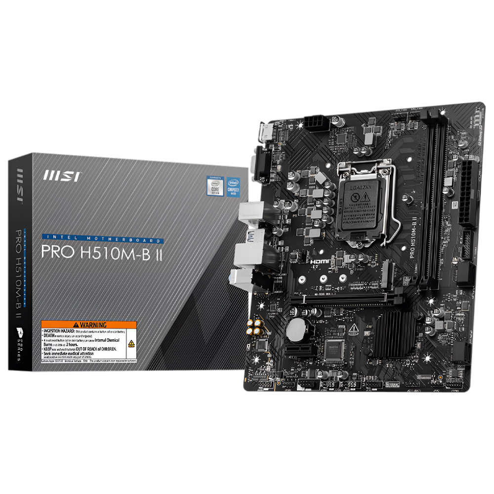Placa Mãe MSI Pro H510M-B II Socket LGA 1200 / DDR4