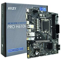 Placa Mãe MSI Pro H610M-G Socket LGA 1700 / VGA / DDR5