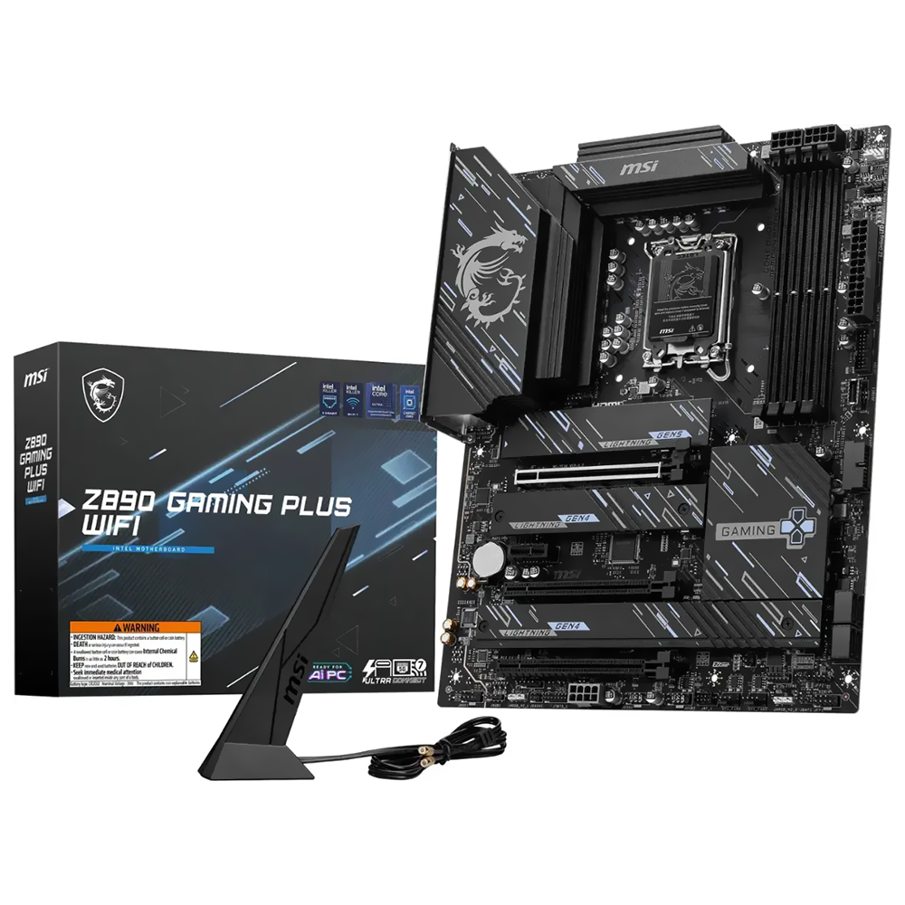 Placa Mãe MSI Z890 Gaming Plus Wi-Fi LGA 1851 / DDR5