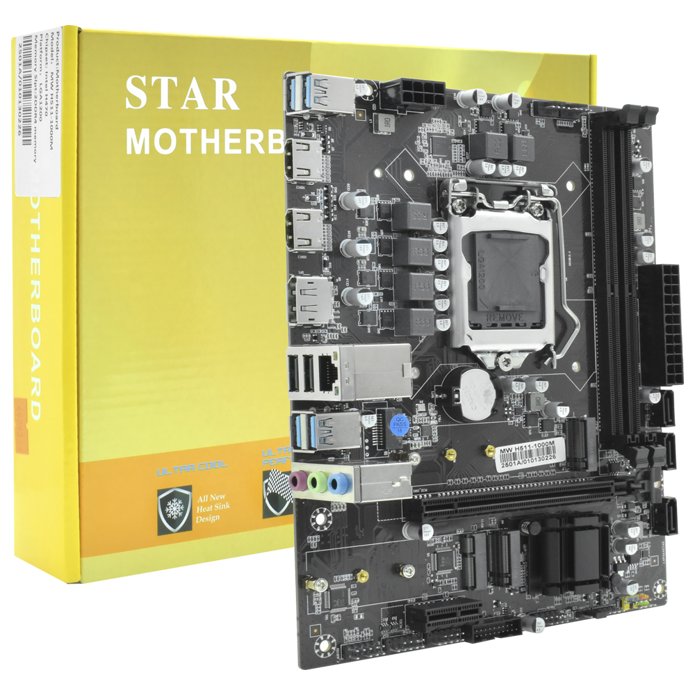 Placa Mãe STAR H511 Socket LGA 1200 / DDR4