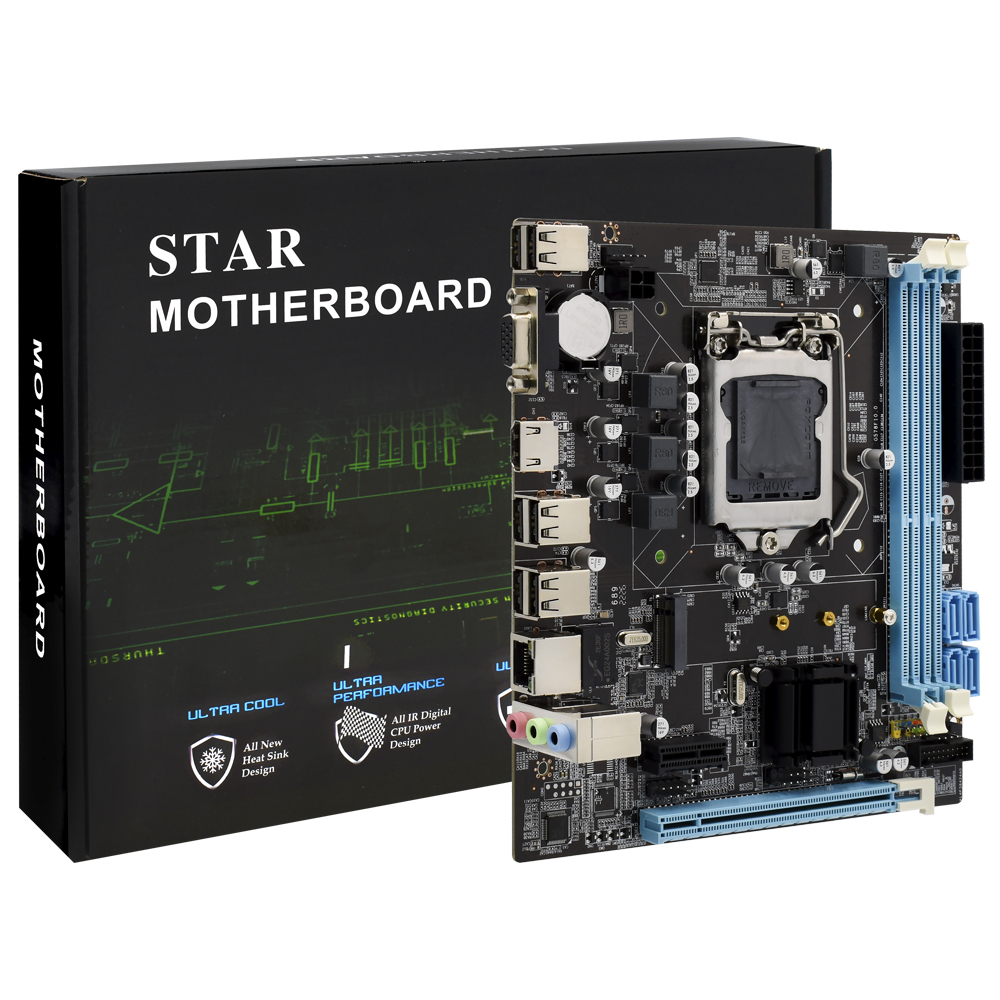 Placa Mãe STAR H61 Socket LGA 1155 / VGA / DDR3