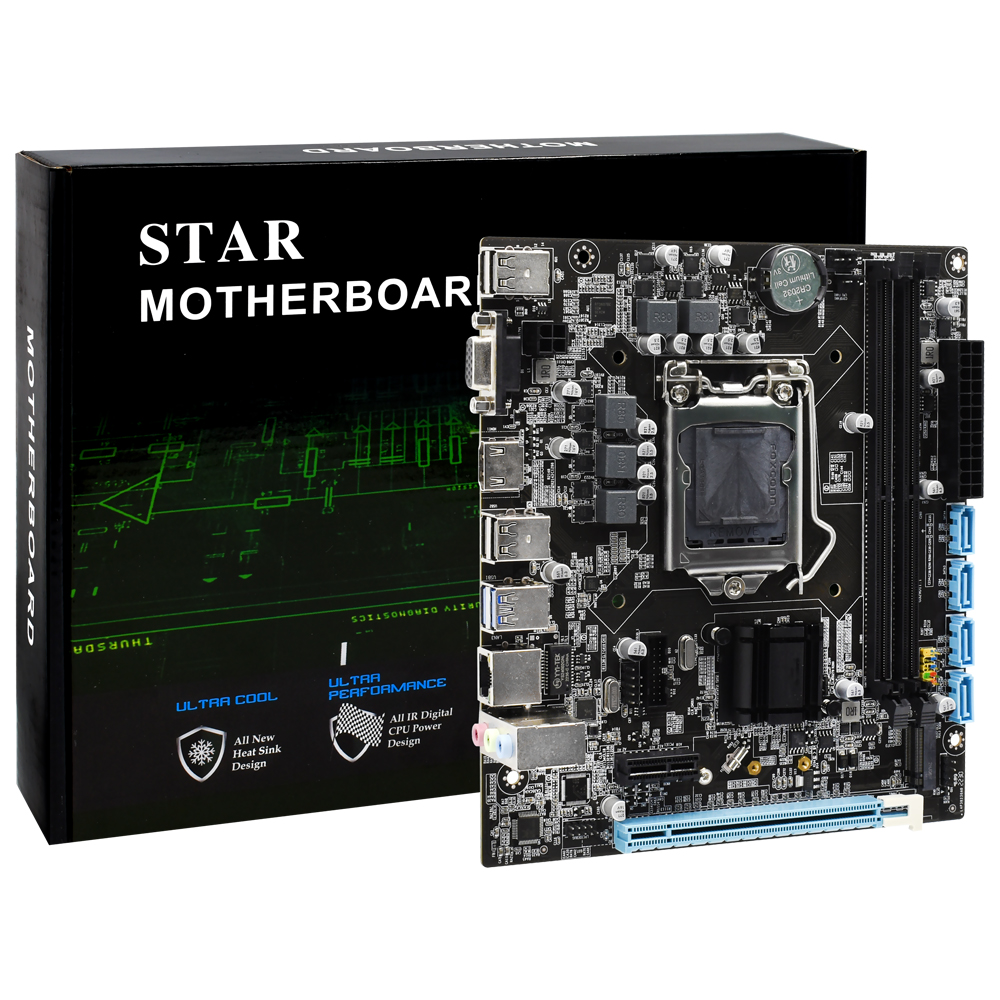 Placa Mãe STAR TG-H110G329 Socket LGA 1151 / VGA / DDR4