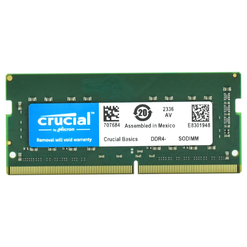 Memória para Notebook Crucial de 8GB DDR4 2400Mhz - CT8G4SFS824A