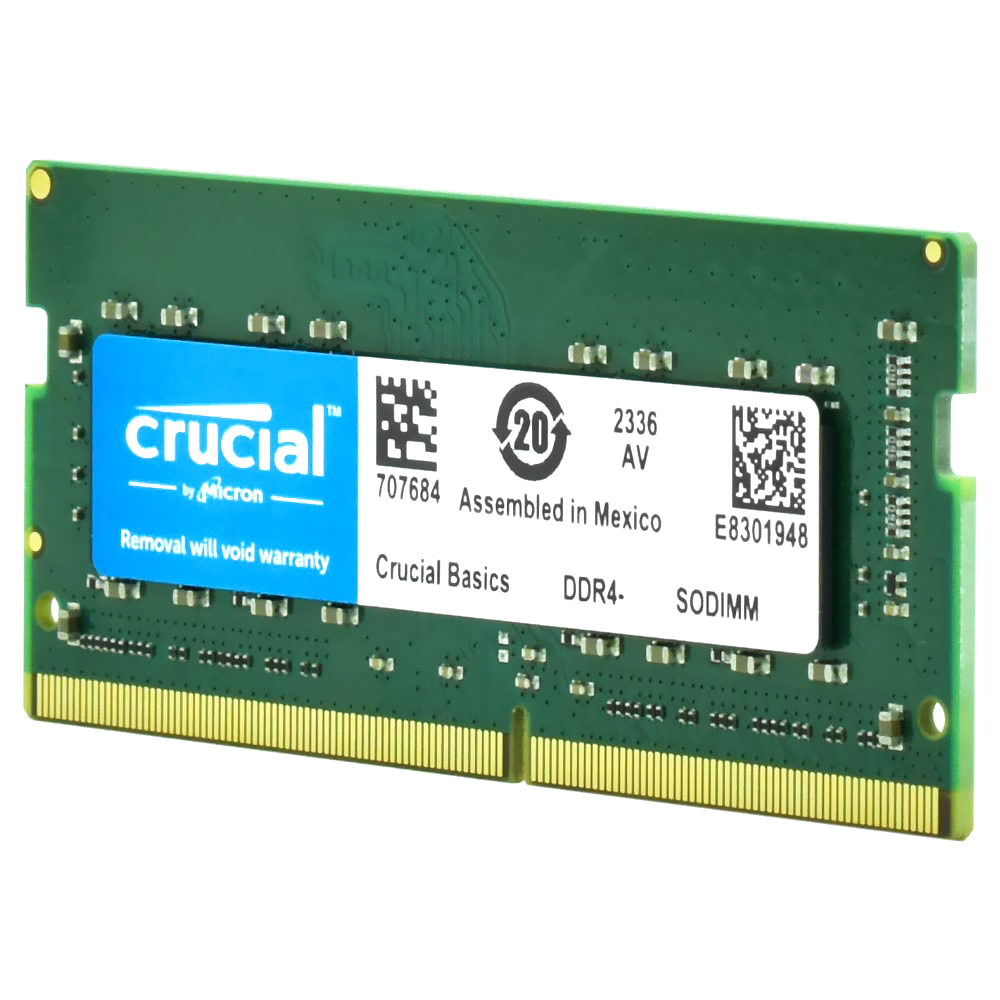 Memória para Notebook Crucial de 8GB DDR4 2400Mhz - CT8G4SFS824A