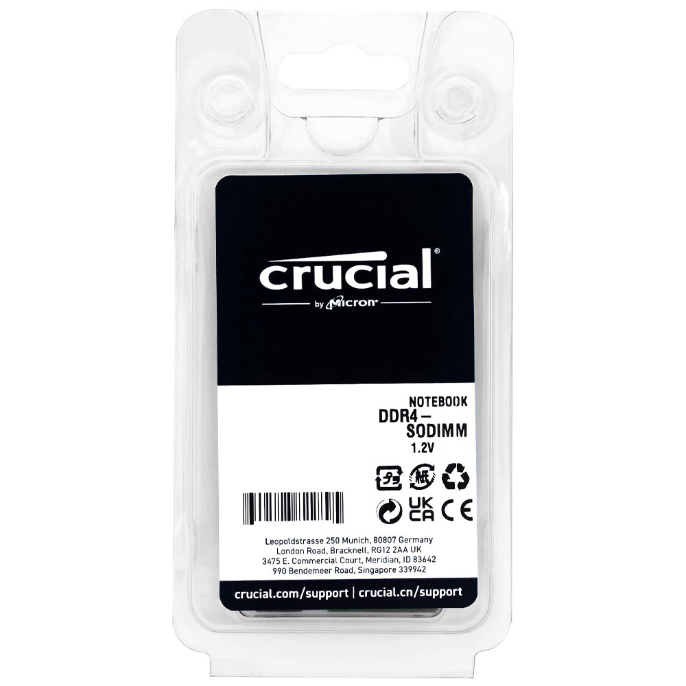 Memória para Notebook Crucial de 8GB DDR4 2400Mhz - CT8G4SFS824A