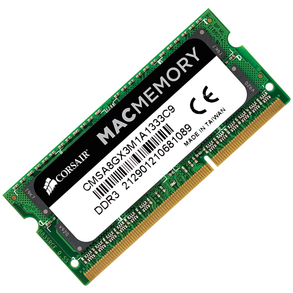 Memória RAM para MacBook Corsair DDR3 8GB 1333MHz - CMSA8GX3M1A1333C9