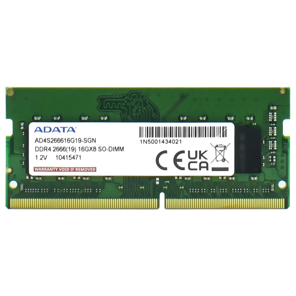 Memória RAM para Notebook ADATA DDR4 16GB 2666MHz - AD4S266616G19-SGN