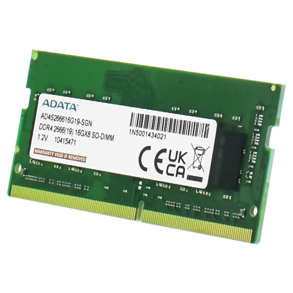 Memória RAM para Notebook ADATA DDR4 16GB 2666MHz - AD4S266616G19-SGN