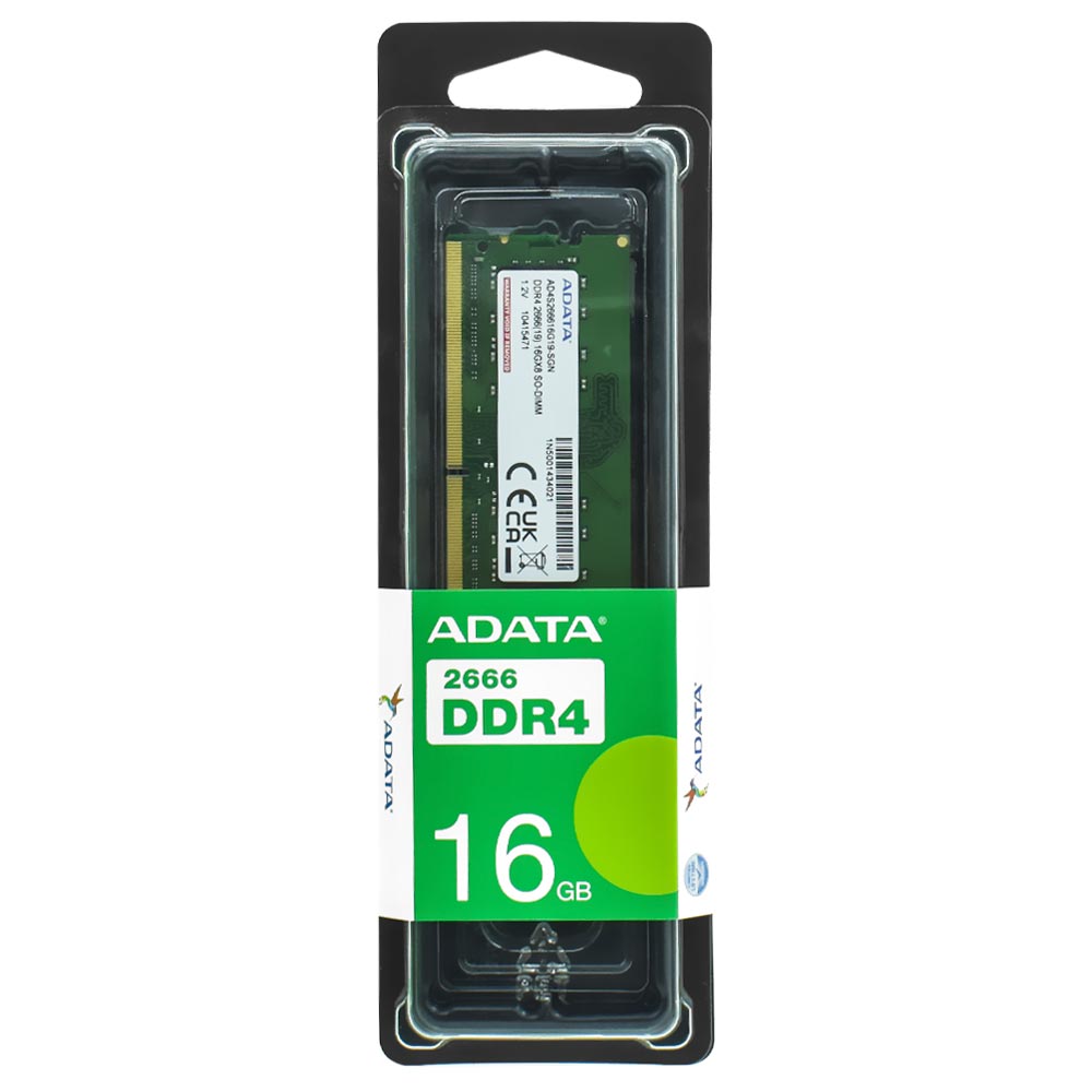 Memória RAM para Notebook ADATA DDR4 16GB 2666MHz - AD4S266616G19-SGN