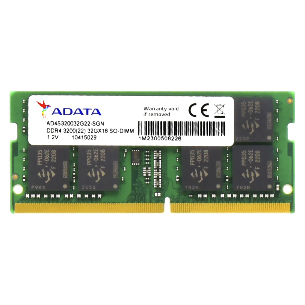 Memória RAM para Notebook ADATA DDR4 32GB 3200MHz - AD4S320032G22