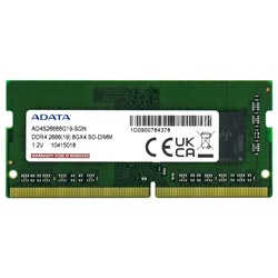 Memória RAM para Notebook ADATA DDR4 8GB 2666MHz - AD4S26668G19-SGN