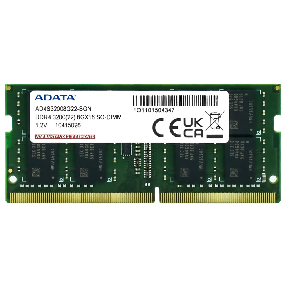 Memoria RAM para Notebook ADATA DDR4 8GB 3200MHz - AD4S32008G22-SGN