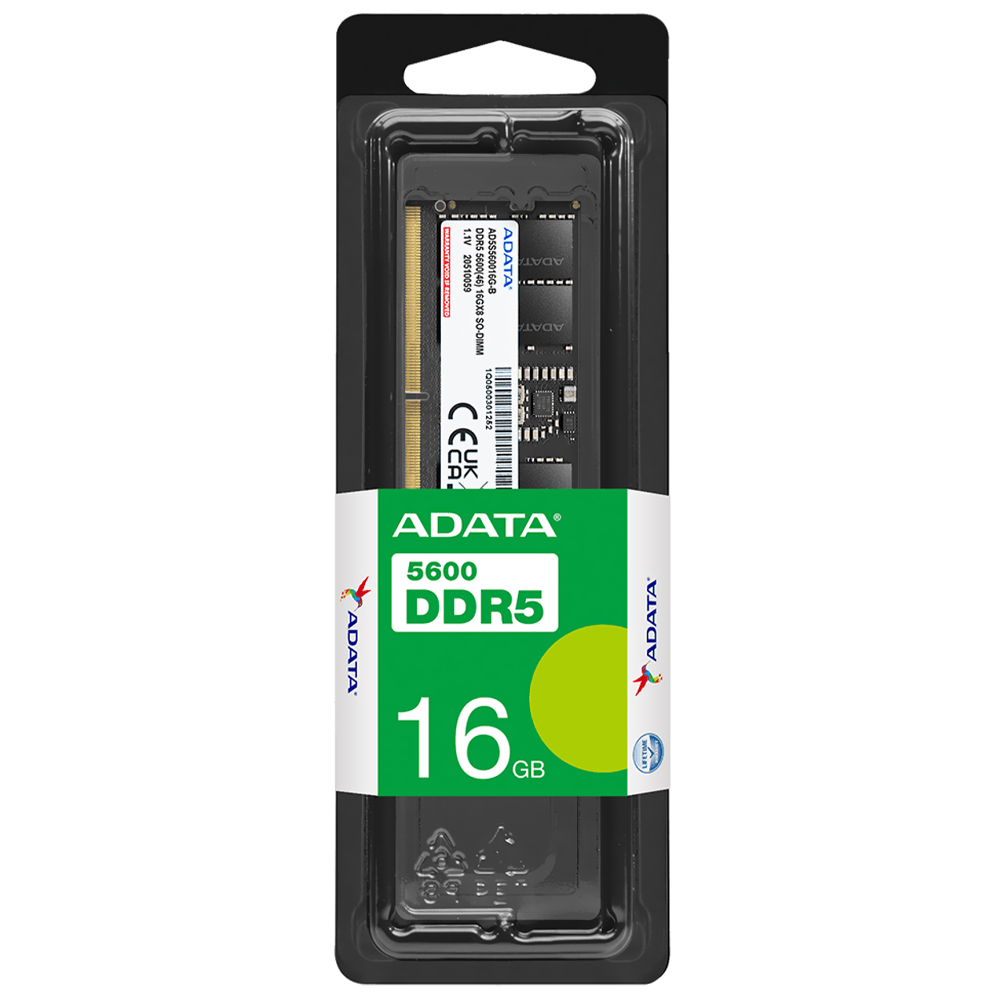 Memória RAM para Notebook ADATA DDR5 16GB 5600MHz - AD5S560016G-S