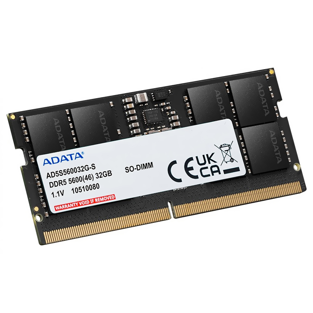 Memória RAM para Notebook ADATA DDR5 32GB 5600MHz - AD5S560032G-S