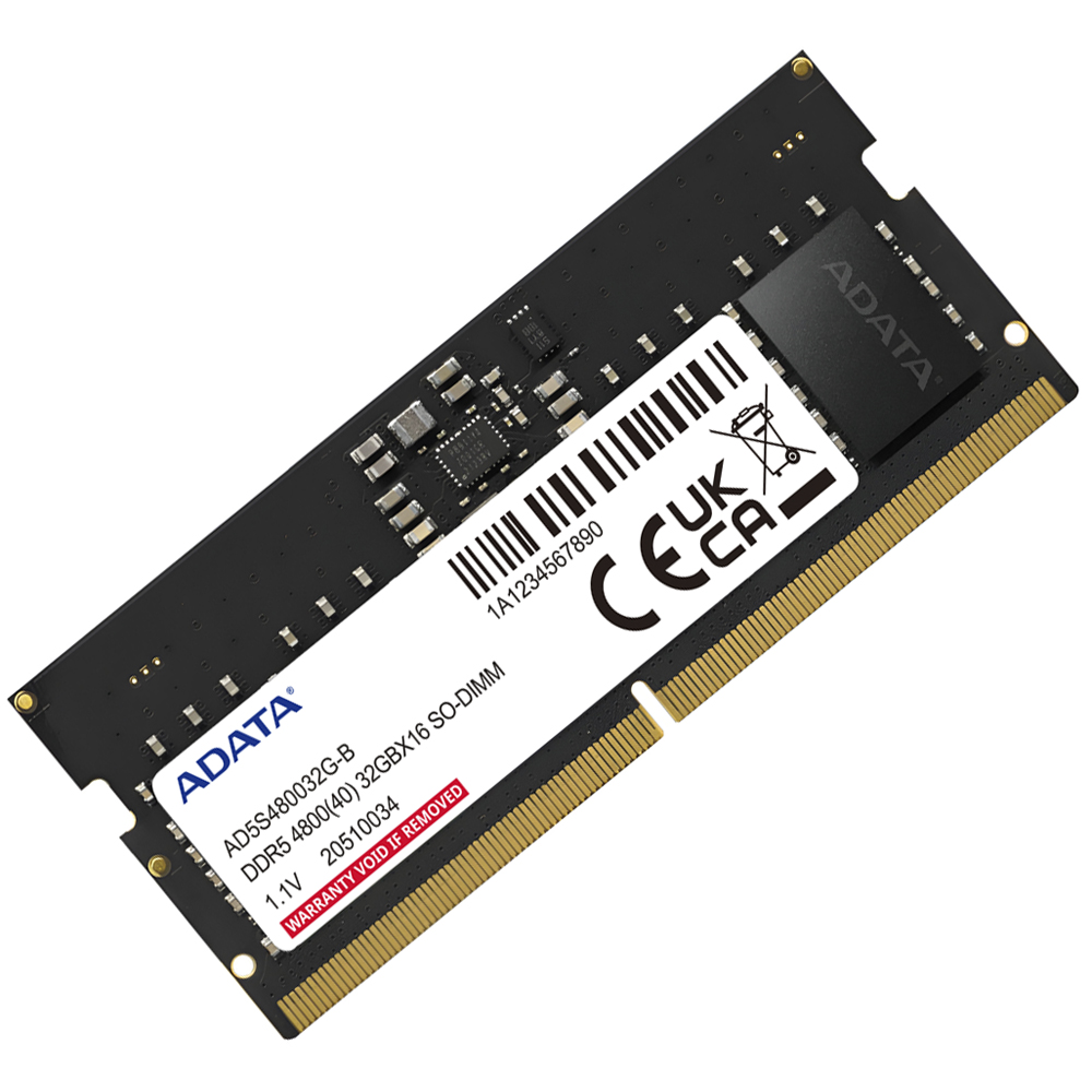 Memória RAM para Notebook ADATA DDR5 8GB 4800MHz - AD5S48008G-S