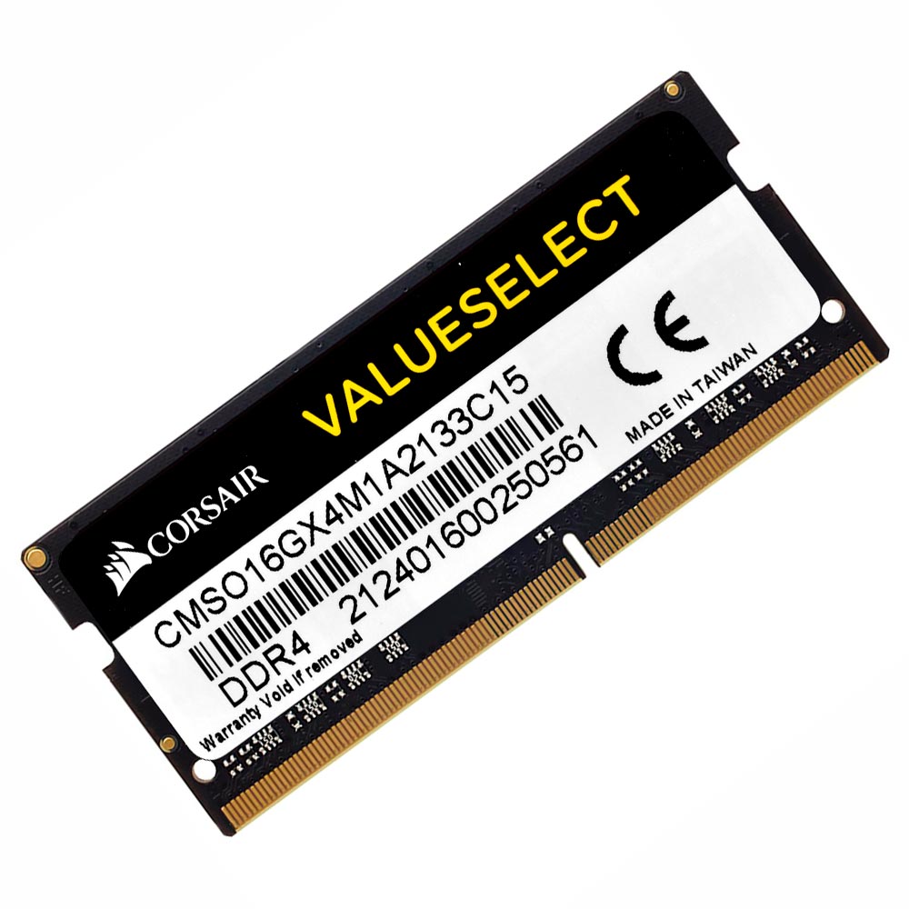 Memória RAM para Notebook Corsair Value Select DDR4 16GB 2133MHz - CMS016GX4M1A2133C15  