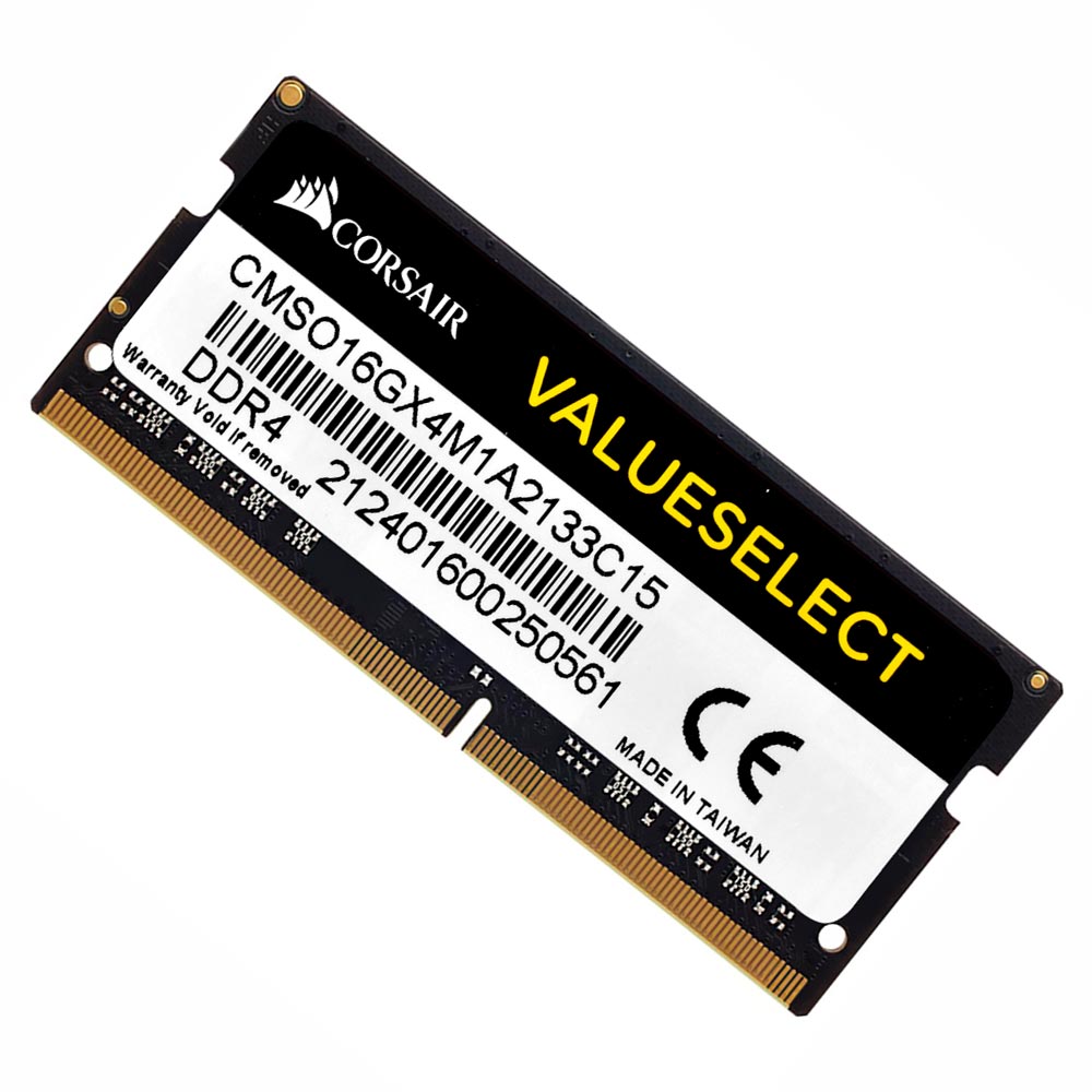 Memória RAM para Notebook Corsair Value Select DDR4 16GB 2133MHz - CMS016GX4M1A2133C15  