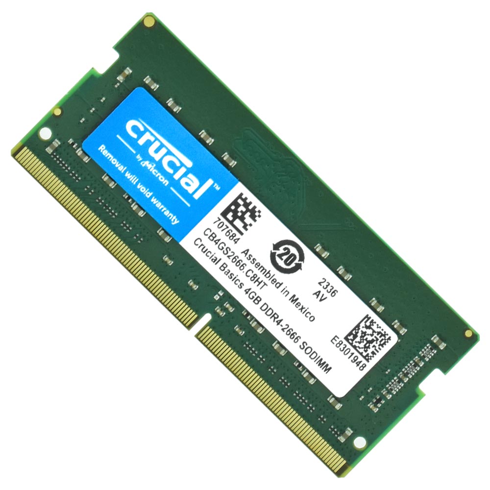 Memória RAM para Notebook Crucial DDR4 4GB 2666MHz - CB4GS2666