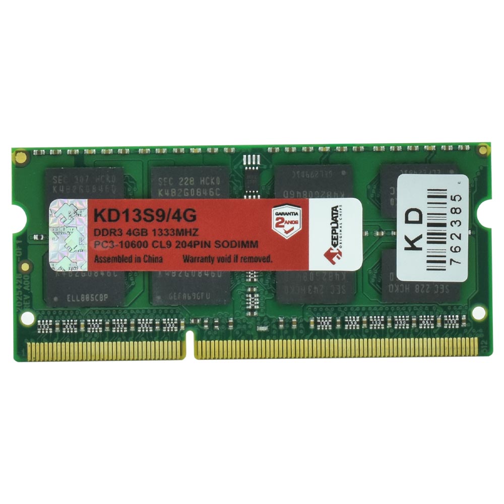 Memória RAM para Notebook Keepdata DDR3 4GB 1333MHz - KD13S9/4G