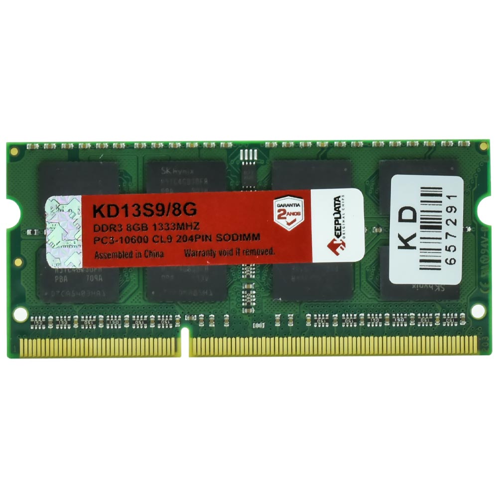 Memoria RAM para Notebook Keepdata DDR3 8GB 1333MHz - KD13S9/8G