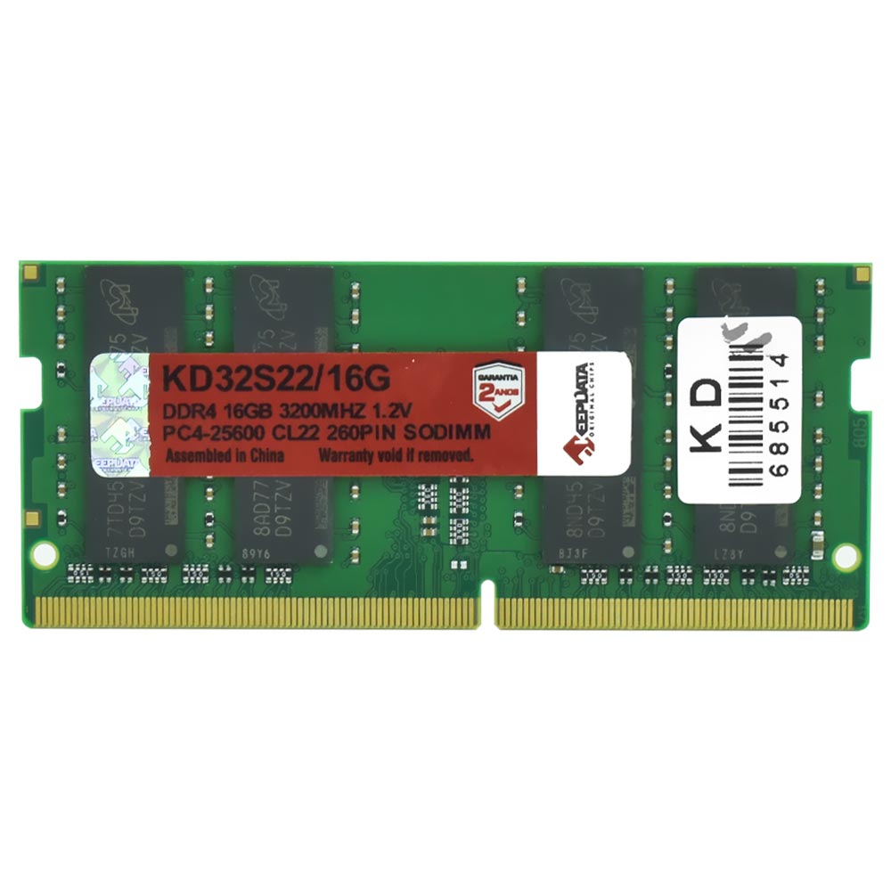 Memória RAM para Notebook Keepdata DDR4 16GB 3200MHz - KD32S22/16G