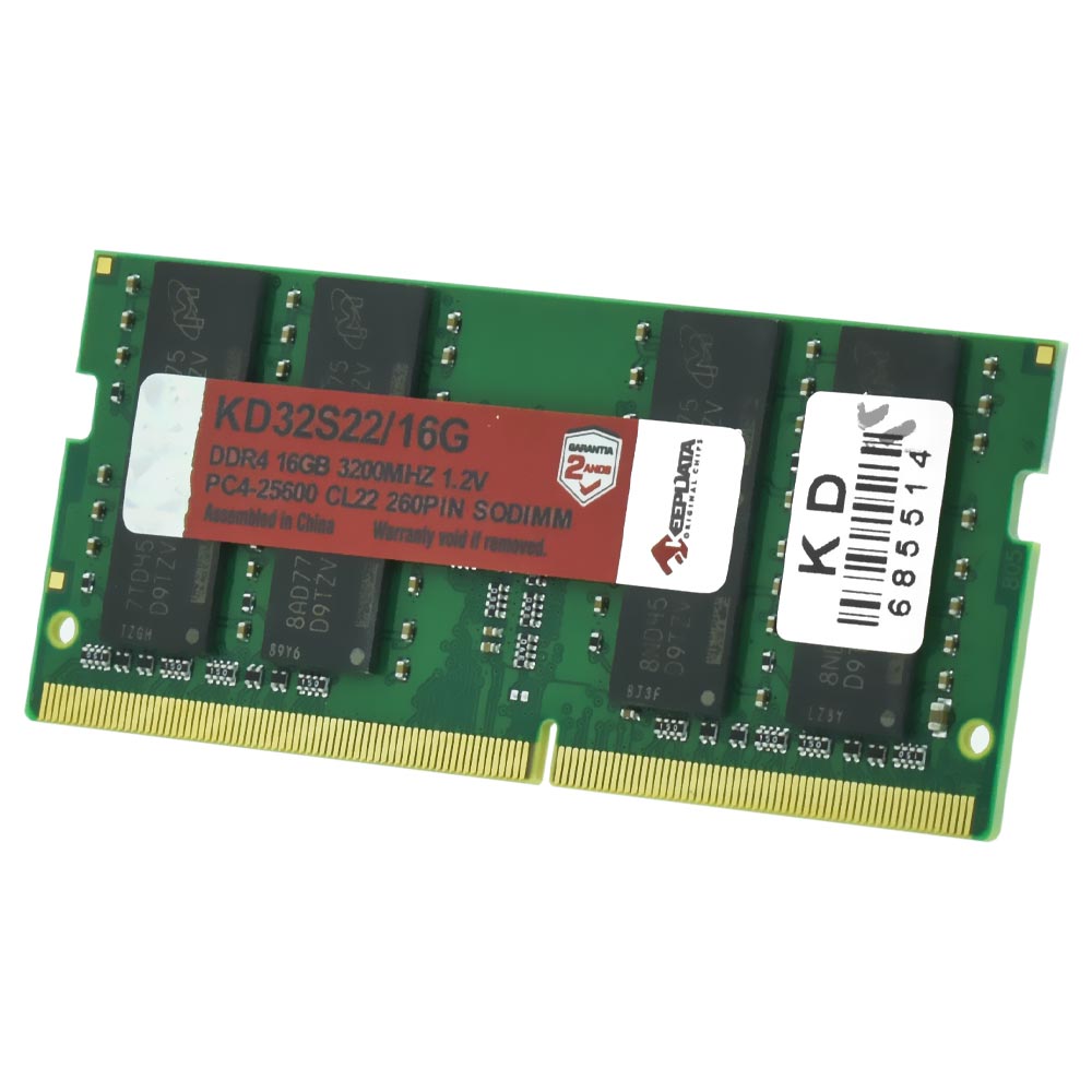 Memória RAM para Notebook Keepdata DDR4 16GB 3200MHz - KD32S22/16G