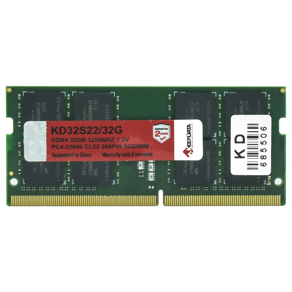 Memoria RAM para Notebook Keepdata DDR4 32GB 3200MHz - KD32S22/32G