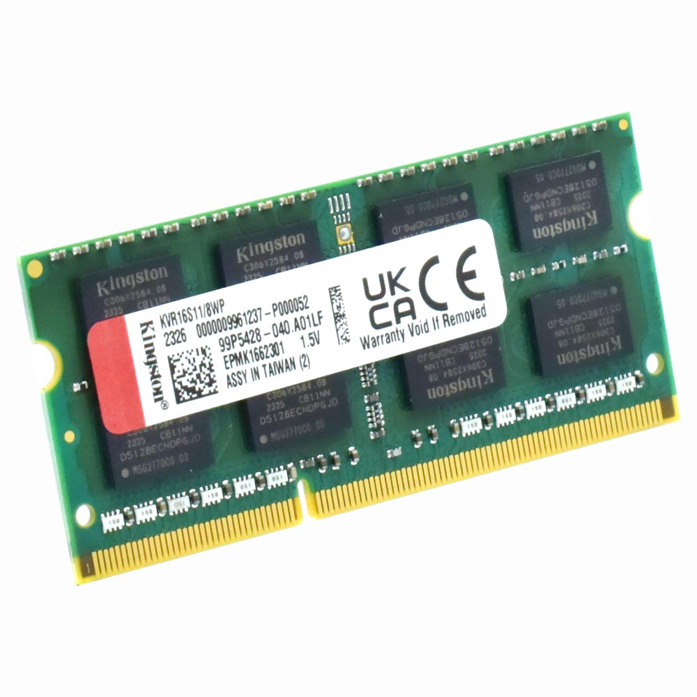 Memória RAM para Notebook Kingston DDR3 8GB 1600MHz - KVR16S11/8WP