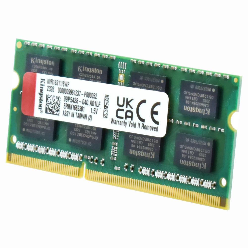 Memória RAM para Notebook Kingston DDR3 8GB 1600MHz - KVR16S11/8WP