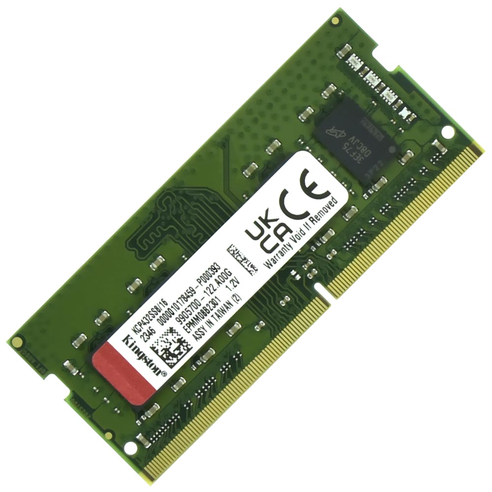 Memória RAM para Notebook Kingston DDR4 16GB 3200MHz - KCP432SS8/16