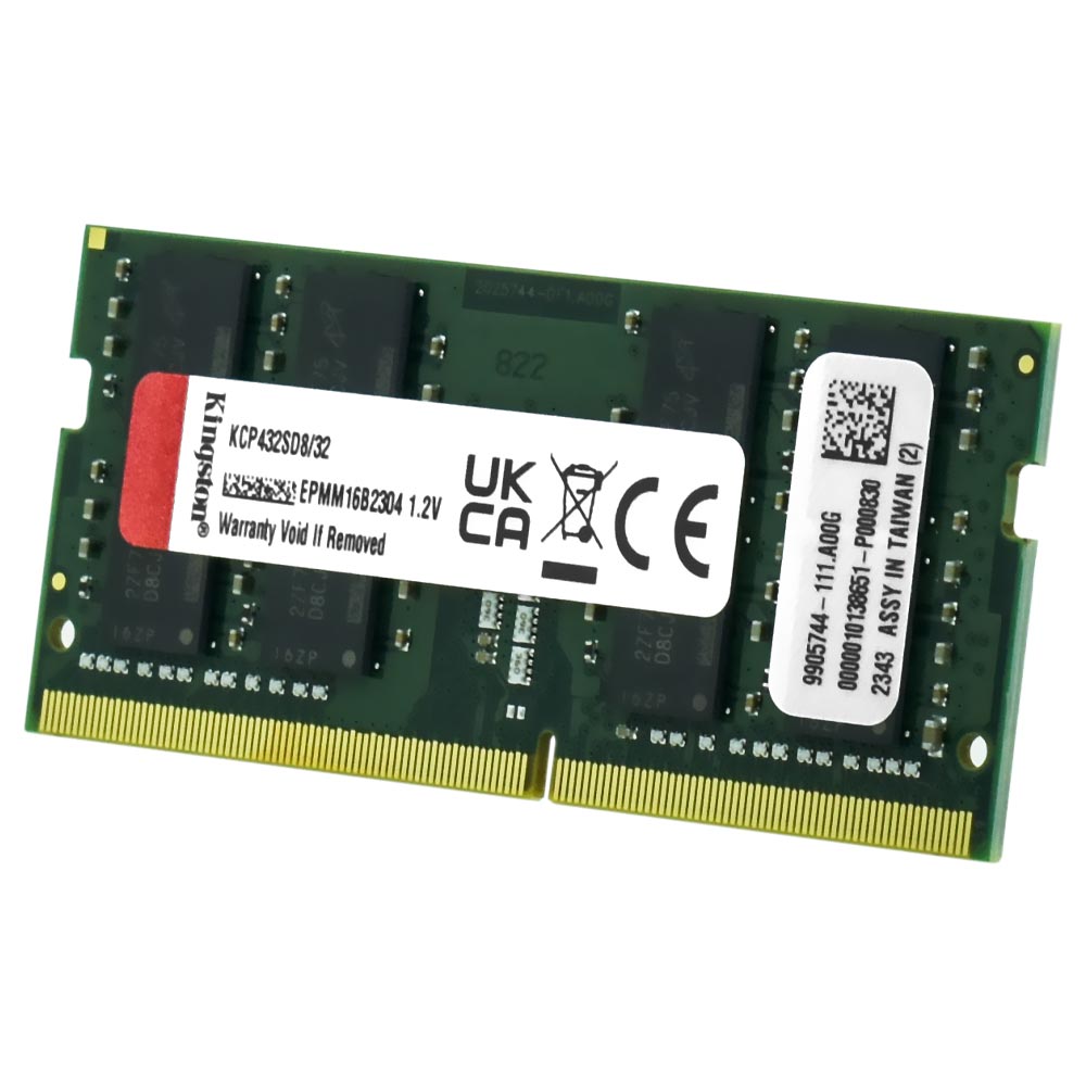 Memória RAM para Notebook Kingston DDR4 32GB 3200MHz - KCP432SD8/32