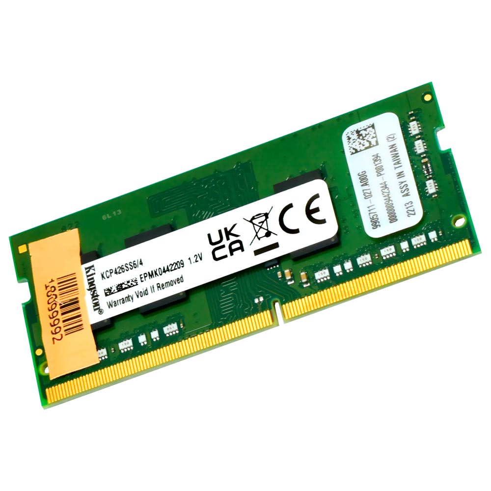Memória RAM para Notebook Kingston DDR4 4GB 2666MHz - KCP426SS6/4