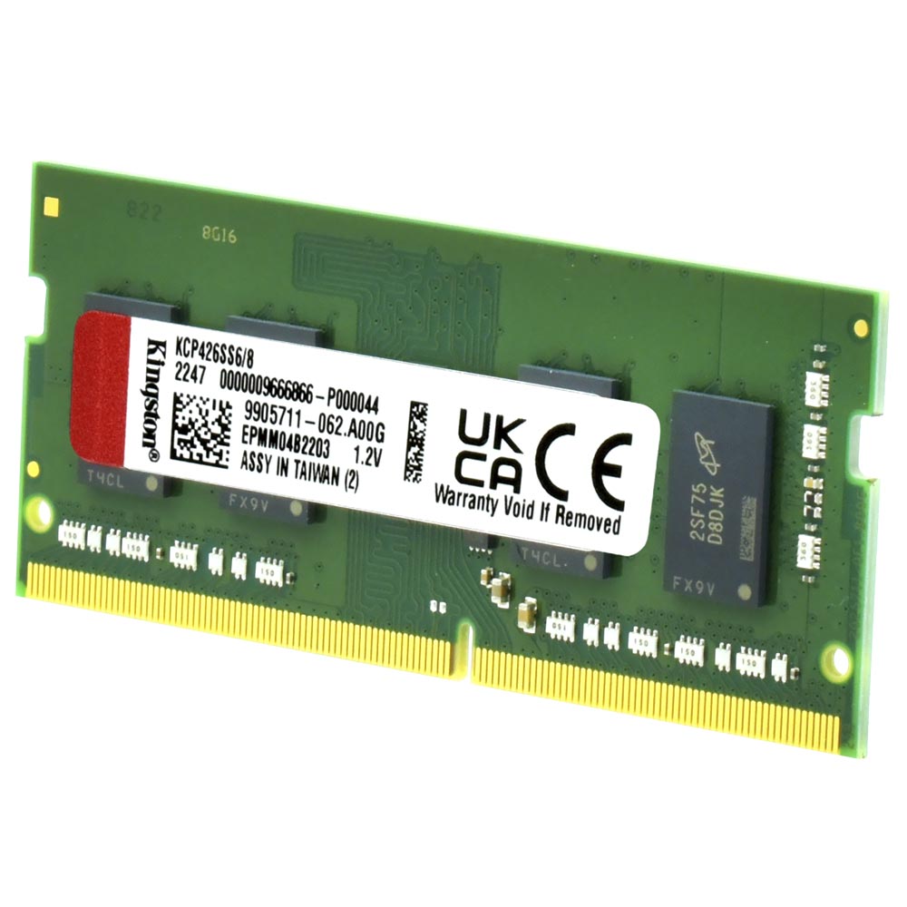 Memória RAM para Notebook Kingston DDR4 8GB 2666MHz - KCP426SS6/8