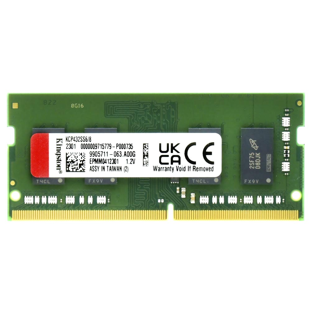 Memória RAM para Notebook Kingston DDR4 8GB 3200MHz - KCP432SS6/8