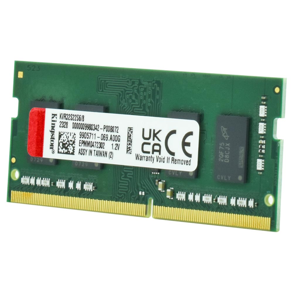 Memória RAM para Notebook Kingston DDR4 8GB 3200MHz - KVR32S22S6/8