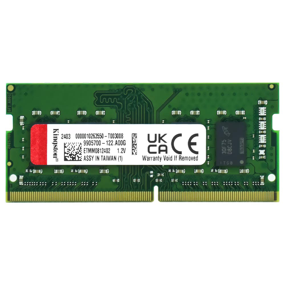 Memória RAM para Notebook Kingston DDR4 8GB 3200MHz - KVR32S22S8/8
