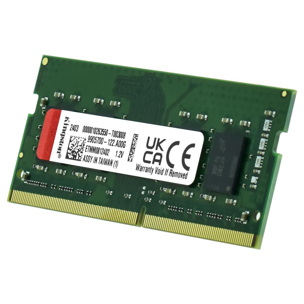 Memória RAM para Notebook Kingston DDR4 8GB 3200MHz - KVR32S22S8/8