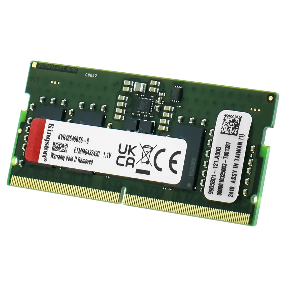 Memória RAM para Notebook Kingston DDR5 8GB 4800MHz - KVR48S40BS6-8