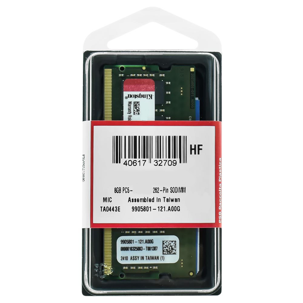 Memória RAM para Notebook Kingston DDR5 8GB 5600MHz - KVR56S46BS6-8