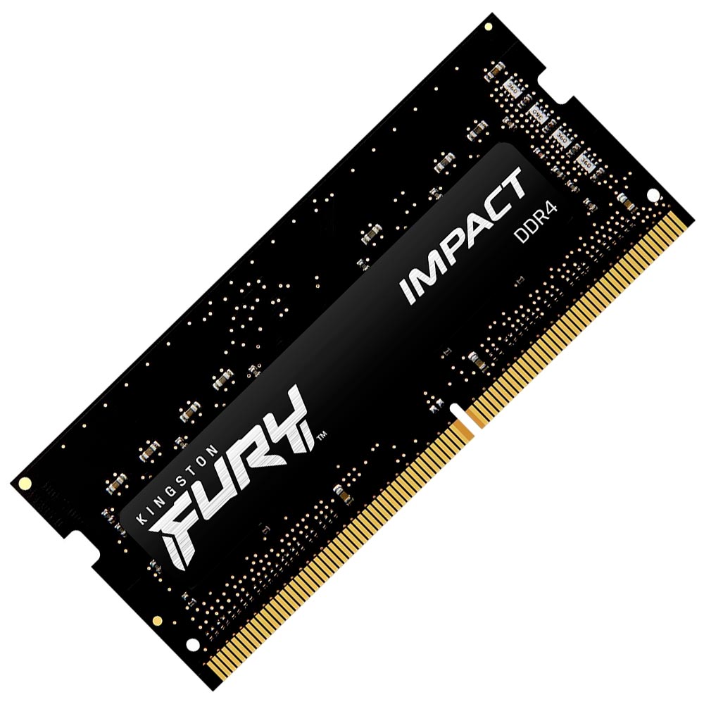 Memória RAM para Notebook Kingston Fury Impact DDR4 8GB 2666MHz - Preto (KF426S15IB/8) 