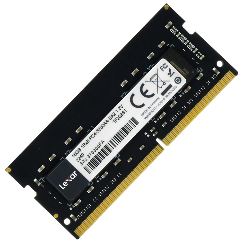 Memória RAM para Notebook Lexar DDR4 16GB 3200MHz - LD4AS016G-B3200GSST