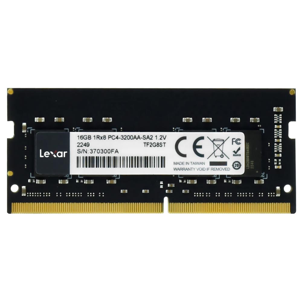 Memoria RAM para Notebook Lexar DDR4 16GB 3200MHz - LD4AS016G-B3200GSST