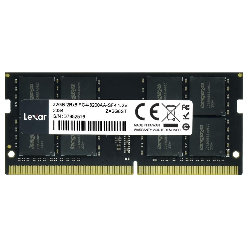 Memoria RAM para Notebook Lexar DDR4 32GB 3200MHz - LD4AS032G-B3200GSST