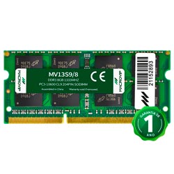 Memória RAM para Notebook Macrovip DDR3 8GB 1333MHz - MV13S9/8