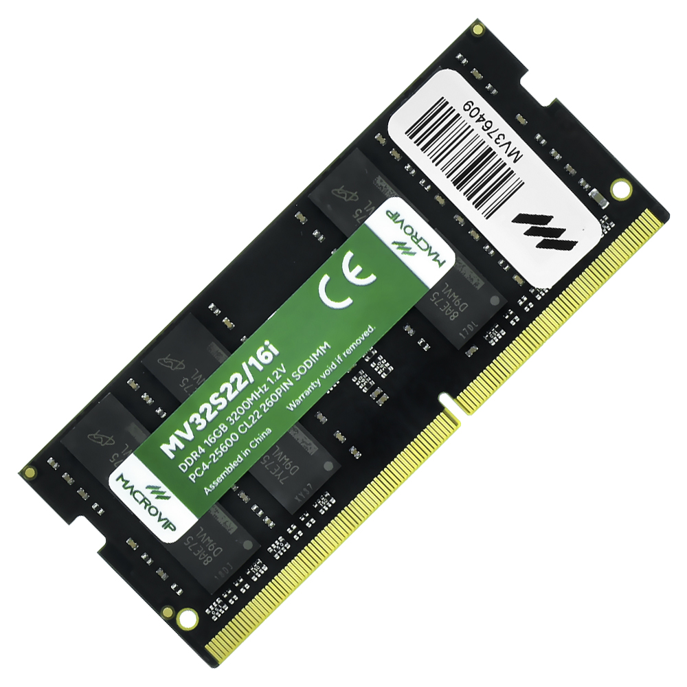 Memória RAM para Notebook Macrovip DDR4 16GB 3200MHz - MV32S22/16I