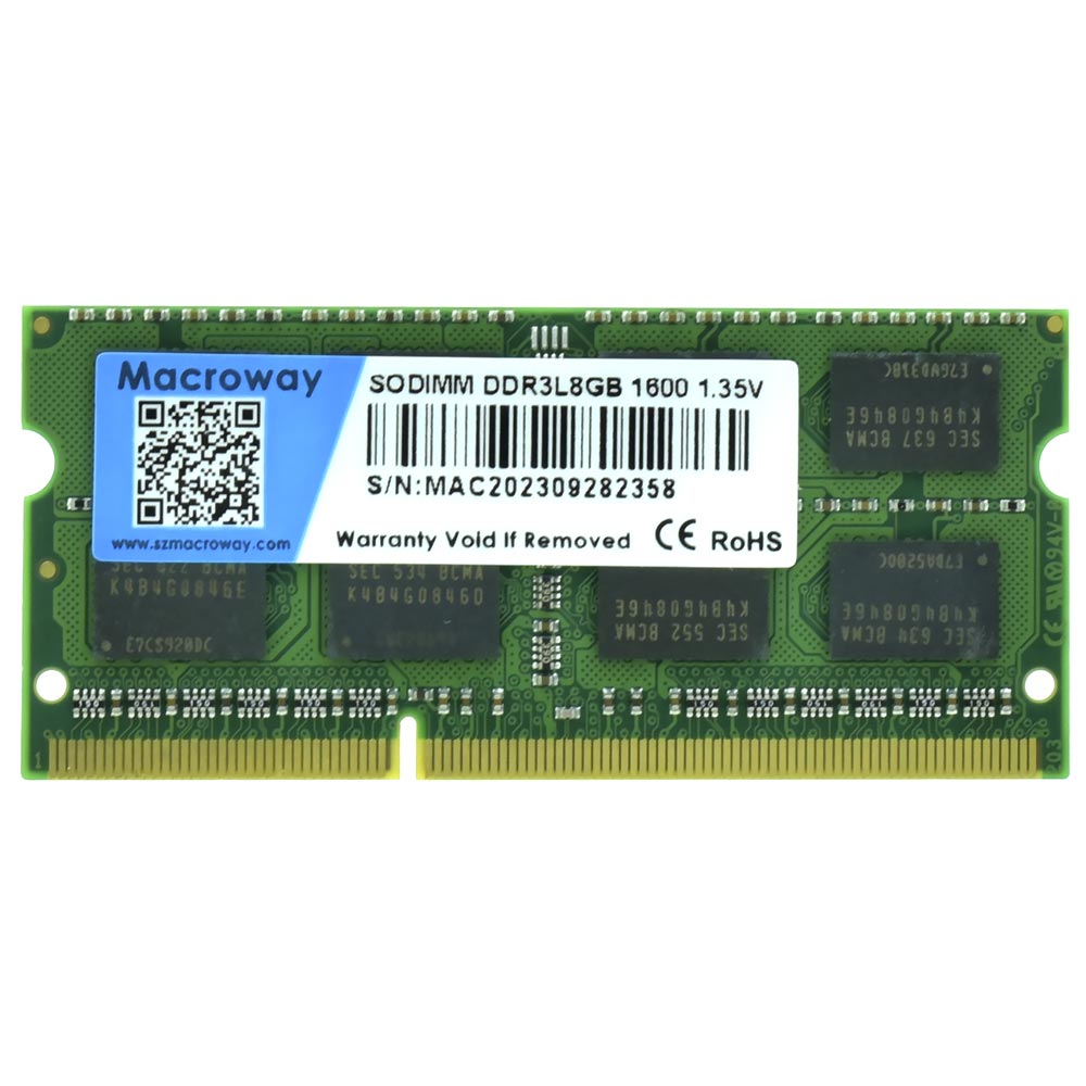 Memória RAM para Notebook Macroway DDR3L 8GB 1600MHz