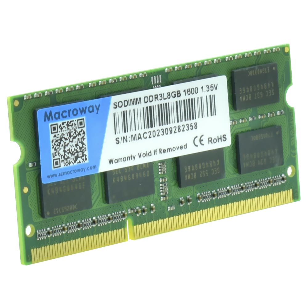 Memória RAM para Notebook Macroway DDR3L 8GB 1600MHz