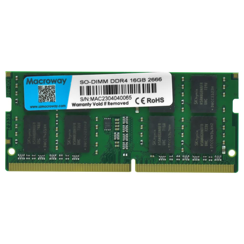 Memória RAM para Notebook Macroway DDR4 16GB 2666MHz