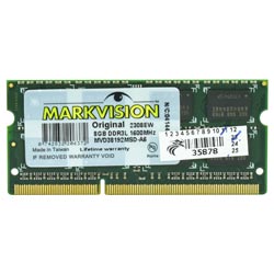 Memória RAM para Notebook Markvision DDR3L 8GB 1600MHz - MVD38192MSD-A6