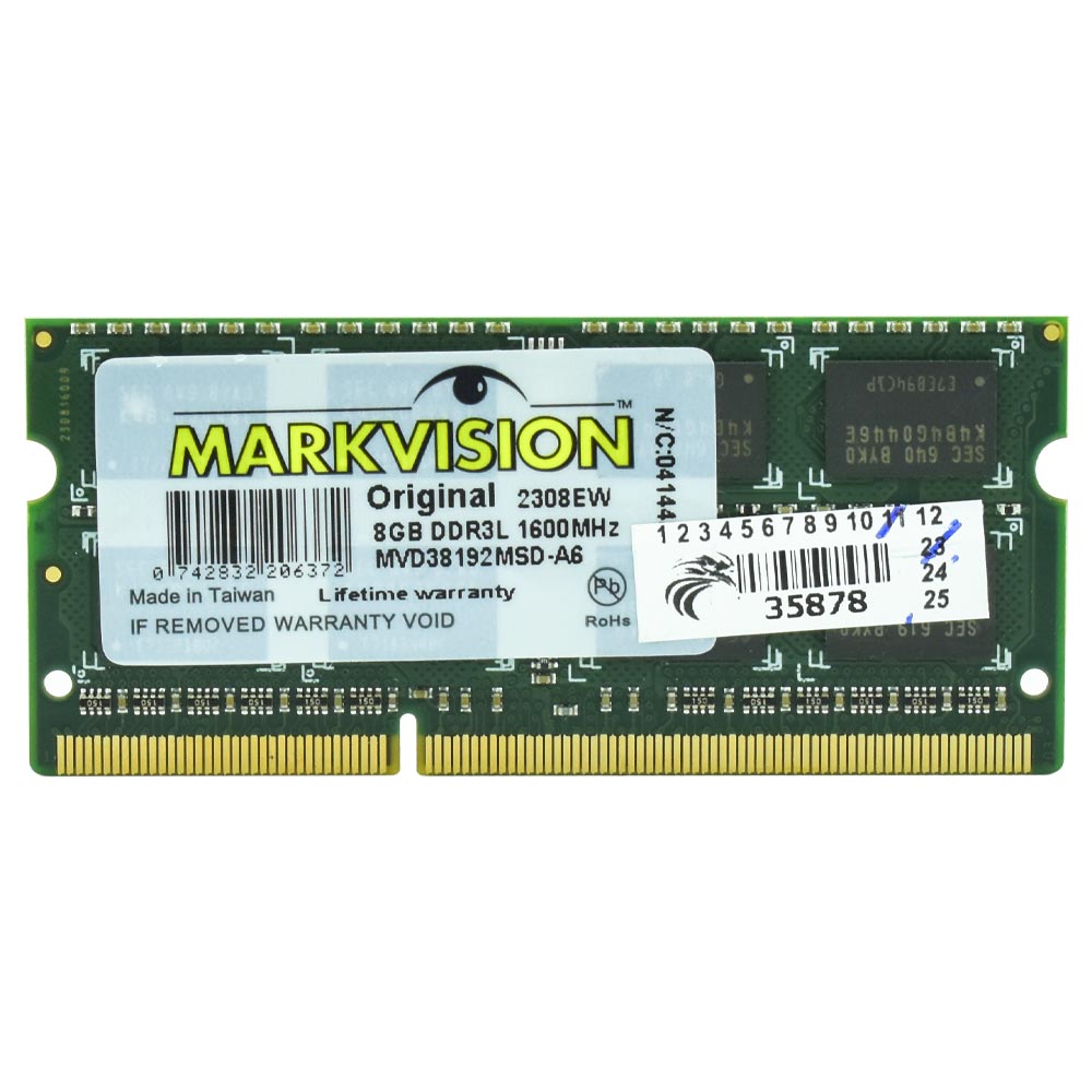 Memoria RAM para Notebook Markvision DDR3L 8GB 1600MHz - MVD38192MSD-A6